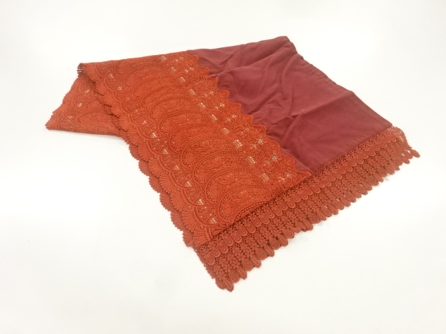 ビロードレース花模様ショール